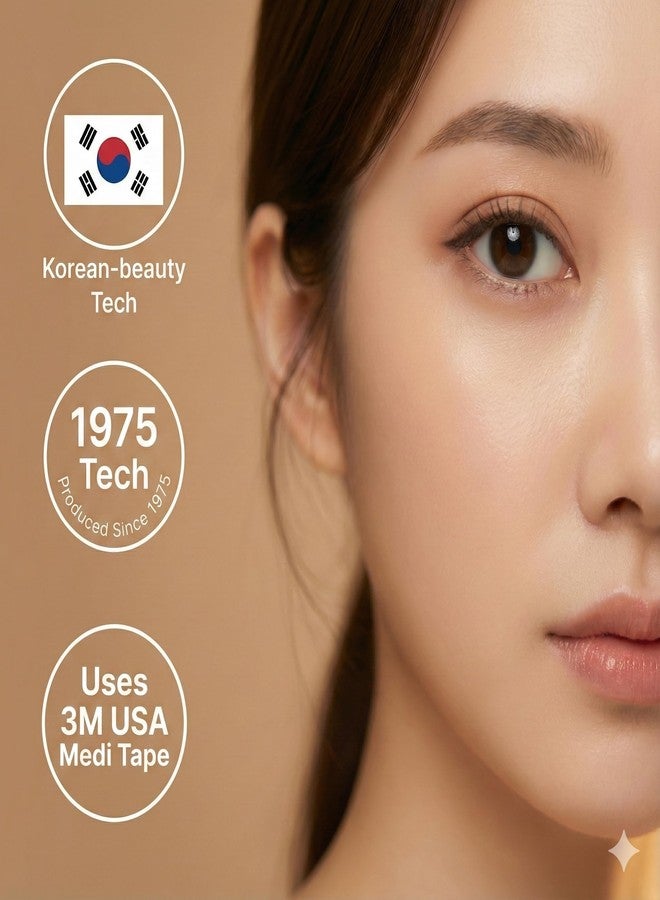 Eye Charm Magic Slim Double Eyelid Tape – Invisible Adhesive Strips for Hooded Monolid Correction – Authentic K-Beauty Tech Made in Korea (Double-Sided (Slim 3mm) - 220 Count) - Image 3